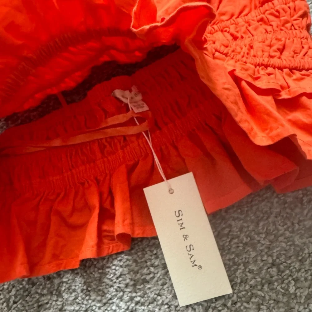 Orange Ruffle Top - Picture 4 of 5